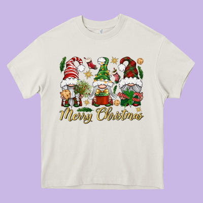 Merry Christmas Gnomes Heavy Core Tee Designed By Bundleandbundleshop