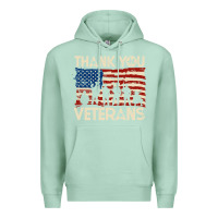 Seafoam Thank You Veterans American Flag Patriotic Premium Hoodie - baoMotion