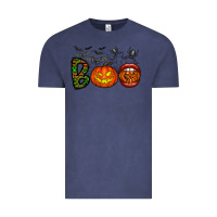 Vintage Denim boo halloween Vintage Tee - CowhideDigitalArt