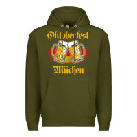 Army Green Oktoberfest Munich Premium Hoodie - baoMotion