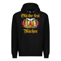 Black Oktoberfest Munich Premium Hoodie - baoMotion