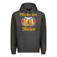 Charcoal Heather Oktoberfest Munich Premium Hoodie - baoMotion
