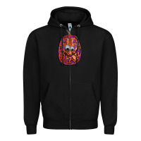 Black watercolor pumpkin leopard Zipper Hoodie - RanaPortraitStore