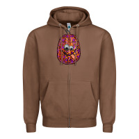 Chestnut watercolor pumpkin leopard Zipper Hoodie - RanaPortraitStore