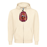Sandshell watercolor pumpkin leopard Zipper Hoodie - RanaPortraitStore