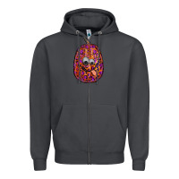 Smoke watercolor pumpkin leopard Zipper Hoodie - RanaPortraitStore