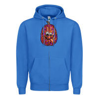 True Royal watercolor pumpkin leopard Zipper Hoodie - RanaPortraitStore