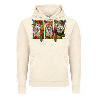 Vintage Artic Christmas alpacas Vintage Hoodie - BarkalooDesign