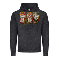 Vintage Black Christmas alpacas Vintage Hoodie - BarkalooDesign
