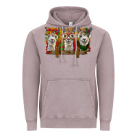 Vintage Zinc Christmas alpacas Vintage Hoodie - BarkalooDesign