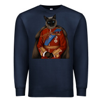 Navy Pet Portraits, Custom Pet Portraits, Renaissance Pet Portraits, Custom Premium Sweatshirt - RanaPortraitStore