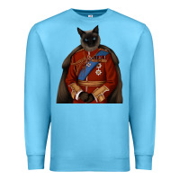 Ocean Blue Pet Portraits, Custom Pet Portraits, Renaissance Pet Portraits, Custom Premium Sweatshirt - RanaPortraitStore
