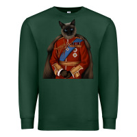 Sports Green Pet Portraits, Custom Pet Portraits, Renaissance Pet Portraits, Custom Premium Sweatshirt - RanaPortraitStore