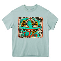 Arona libra turquoise cowhide Heavy Core Tee - RanaPortraitStore