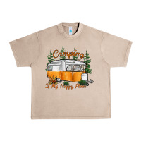 French Oak camping is my happy place Urban Heavy Tee - SublimationCraftShop