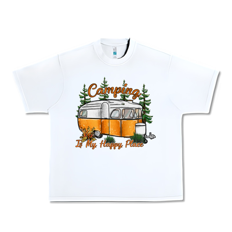 Camping Is My Happy Place Urban Heavy Tee by SublimationCraftShop | Teevron