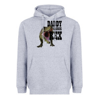 Heather Grey DADDY SAURUS REX Heavyweight Hoodie - Bettercallsaul
