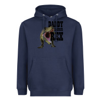 Navy DADDY SAURUS REX Heavyweight Hoodie - Bettercallsaul