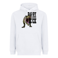 White DADDY SAURUS REX Heavyweight Hoodie - Bettercallsaul