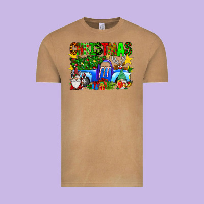 Christmas Truck Vintage Tee Designed By Sublimationcraftshop