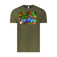 Vintage Olive christmas truck Vintage Tee - SublimationCraftShop
