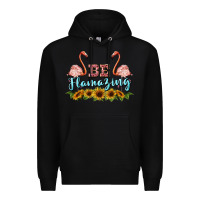 Black be flamezing flamingo Premium Hoodie - BarkalooDesign