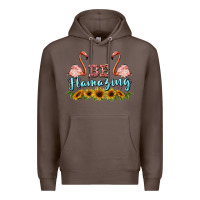 Coffee be flamezing flamingo Premium Hoodie - BarkalooDesign