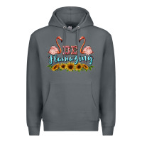 Rock be flamezing flamingo Premium Hoodie - BarkalooDesign