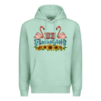 Seafoam be flamezing flamingo Premium Hoodie - BarkalooDesign