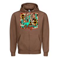 Chestnut virgo turquoise cowhide Zipper Hoodie - RanaPortraitStore