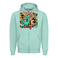 Seafoam virgo turquoise cowhide Zipper Hoodie - RanaPortraitStore