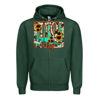 Sports Green virgo turquoise cowhide Zipper Hoodie - RanaPortraitStore