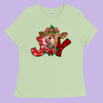 Joy Ladies Tee Designed By Sublimationcraftshop