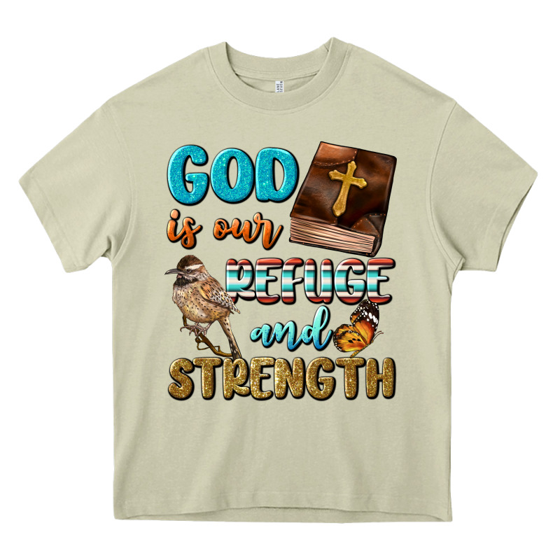 God Is Our Refuge And Strength Heavy Core Tee by BundleAndBundleShop | Teevron