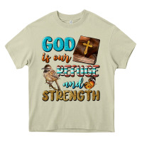 Mossy God Is Our Refuge And Strength Heavy Core Tee - BundleAndBundleShop