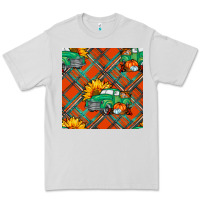 Dove Grey fall truck seamless pattern Premium Tee - BundleAndBundleShop