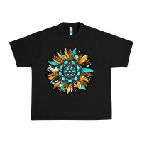 Black gemstone sunflower Urban Heavy Tee - RanaPortraitStore