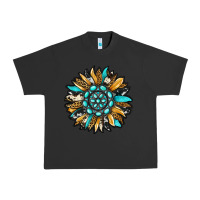 Pigment Black gemstone sunflower Urban Heavy Tee - RanaPortraitStore