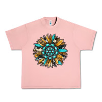Salmon gemstone sunflower Urban Heavy Tee - RanaPortraitStore