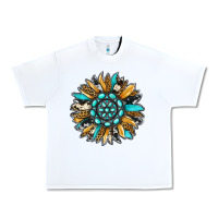 White gemstone sunflower Urban Heavy Tee - RanaPortraitStore