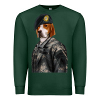 Sports Green Pet Portraits, Custom Pet Portraits, Renaissance Pet Portraits, Custom Premium Sweatshirt - RanaPortraitStore