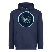 Navy Sea Emperor Transparent Graphic Heavyweight Hoodie - Bettercallsaul