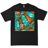 Black fall gnomes seamless pattern Premium Tee - BundleAndBundleShop