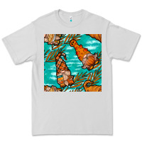 Dove Grey fall gnomes seamless pattern Premium Tee - BundleAndBundleShop