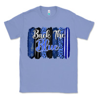 Colony Blue Back the blue brushstrokes Classic Tee - FaDigitalArtStudio