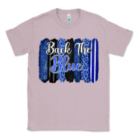 Lilac Back the blue brushstrokes Classic Tee - FaDigitalArtStudio