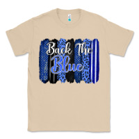Mushroom Back the blue brushstrokes Classic Tee - FaDigitalArtStudio