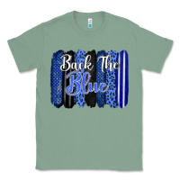 Sage Back the blue brushstrokes Classic Tee - FaDigitalArtStudio