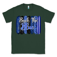 Sports Green Back the blue brushstrokes Classic Tee - FaDigitalArtStudio