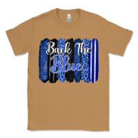 Toasted Coconut Back the blue brushstrokes Classic Tee - FaDigitalArtStudio